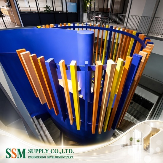 บันไดเหล็กสั่งทำพิเศษตกแต่งภายใน (Custom Steel StairInterior design)